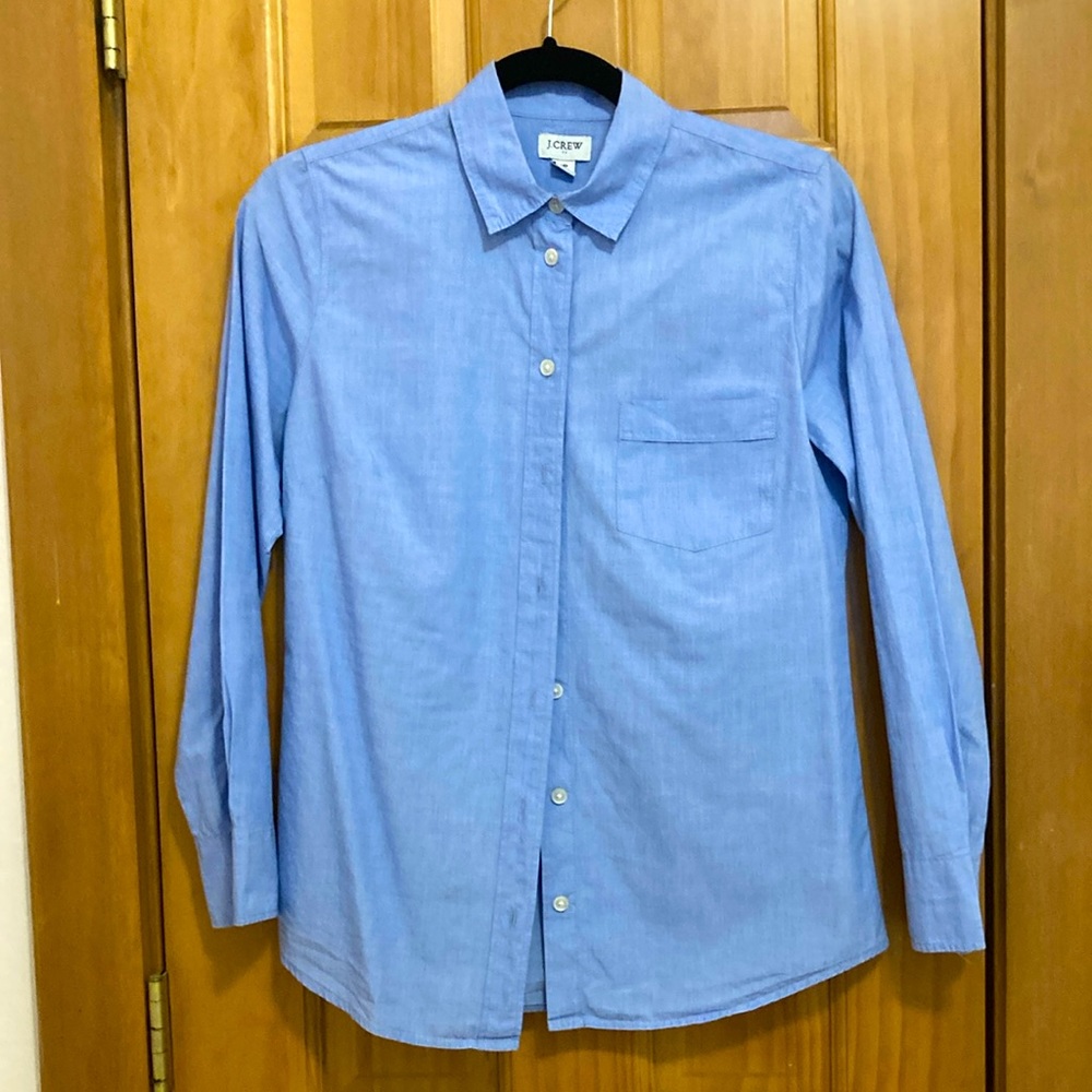 Blue buttondown shirt from J Crew